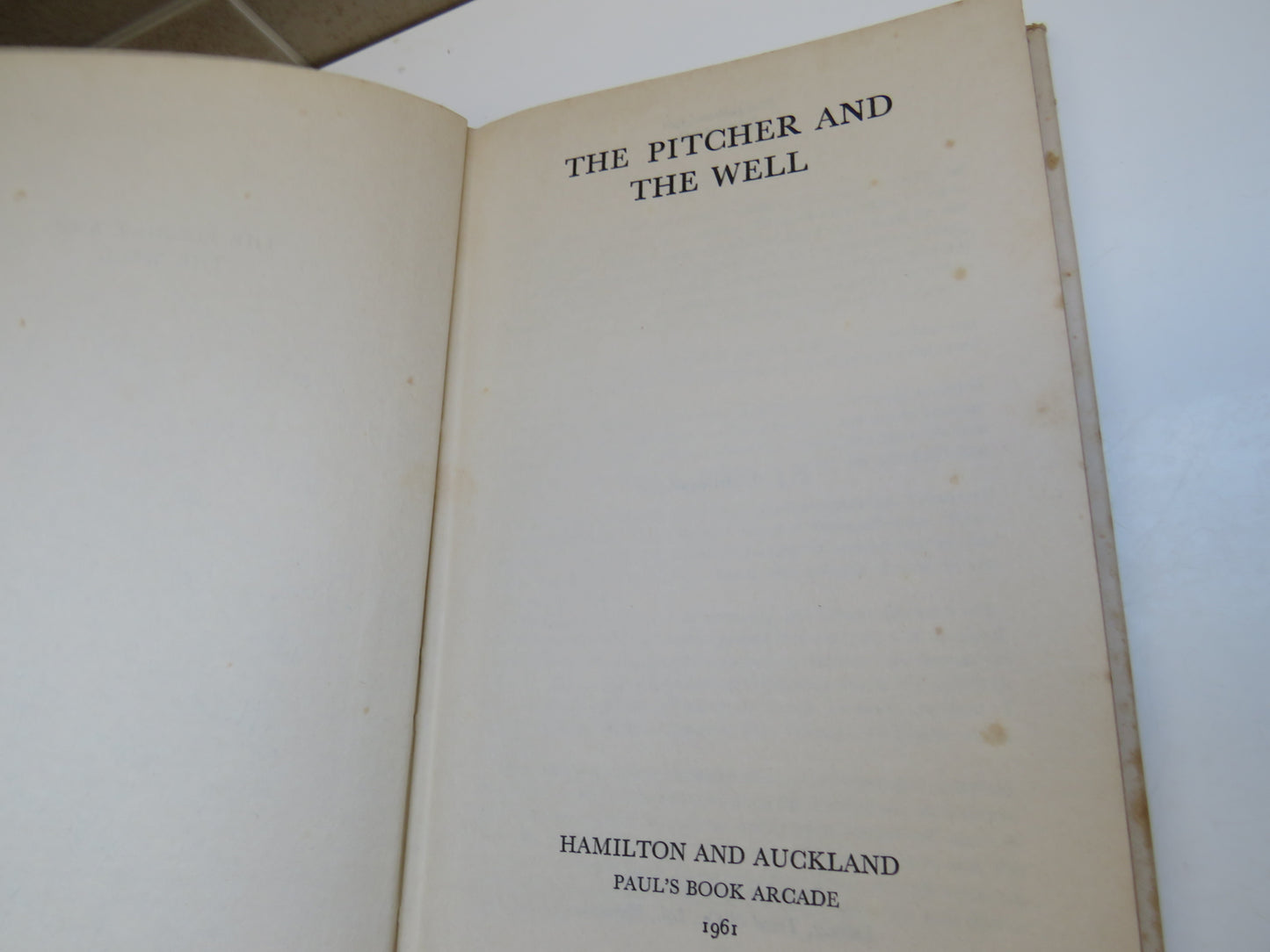 The Pitcher and The Well By J.D. MacDonald 1962 Author Signed