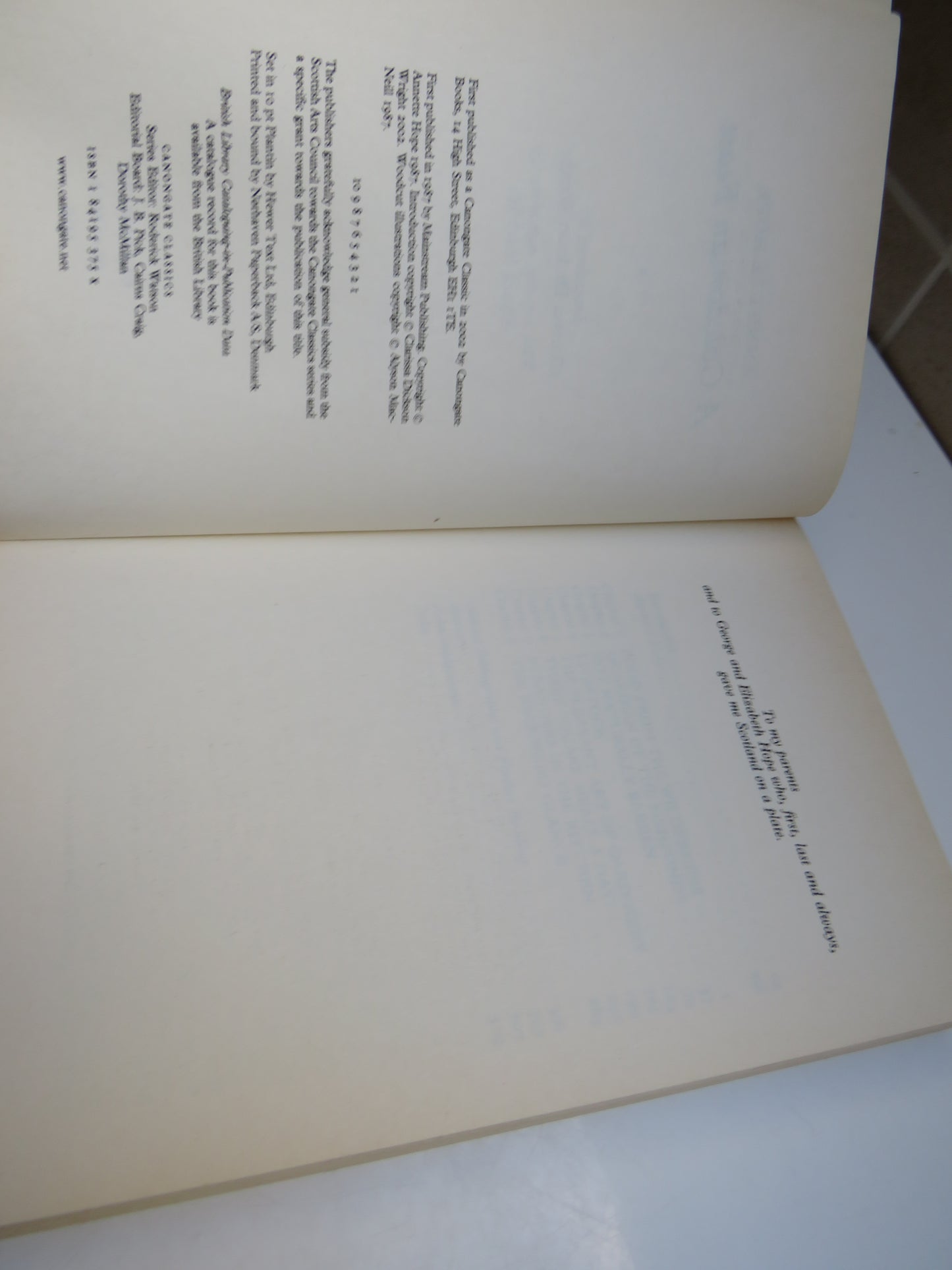 A Caledonian Feast By Annette Hope 2002