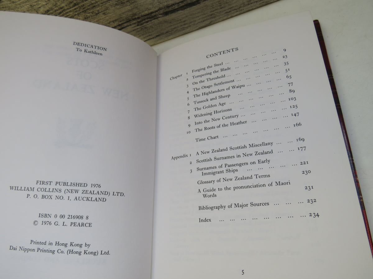The Scots of New Zealand By G. L. Pearce 1976