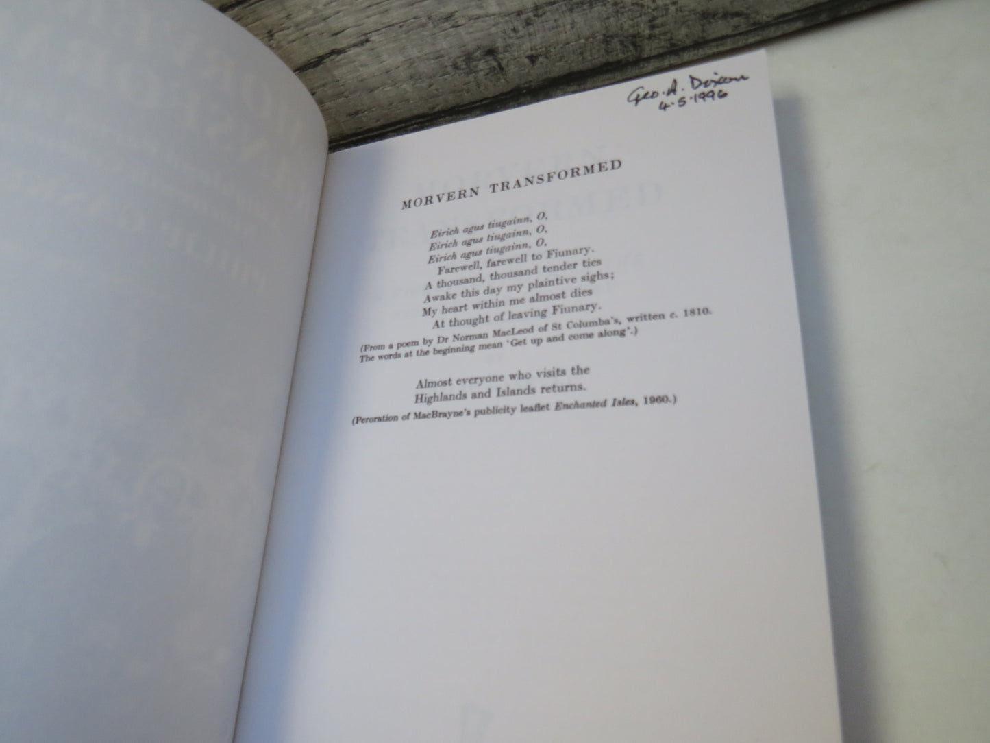 Morvern Transformed A Highland Parish In The Nineteenth Century By Philip Gaskell 1996