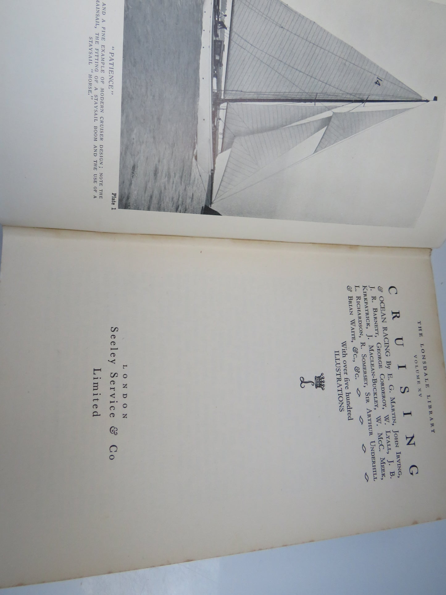 Cruising & Ocean Racing By E.G. Martin, John Irving, J.R. Barnett, George Corderoy... 500 Illustrations