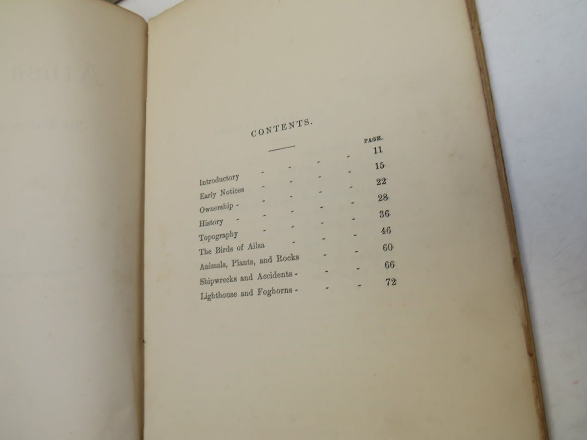Ailsa Craig: Its History and Natural History By The Rev. R. Lawson 1888