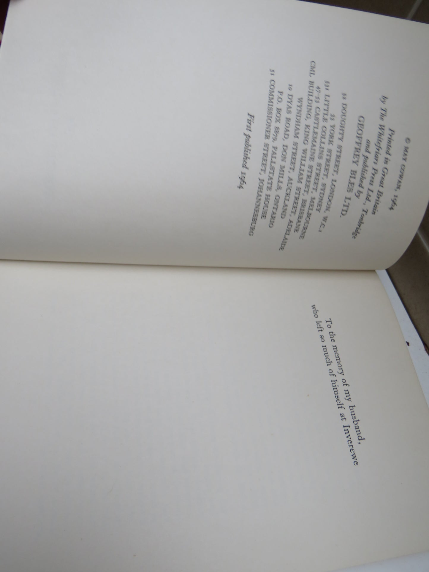 Inverewe A Garden In The North-West Highlands, May Cowan, 1964 1st Edition