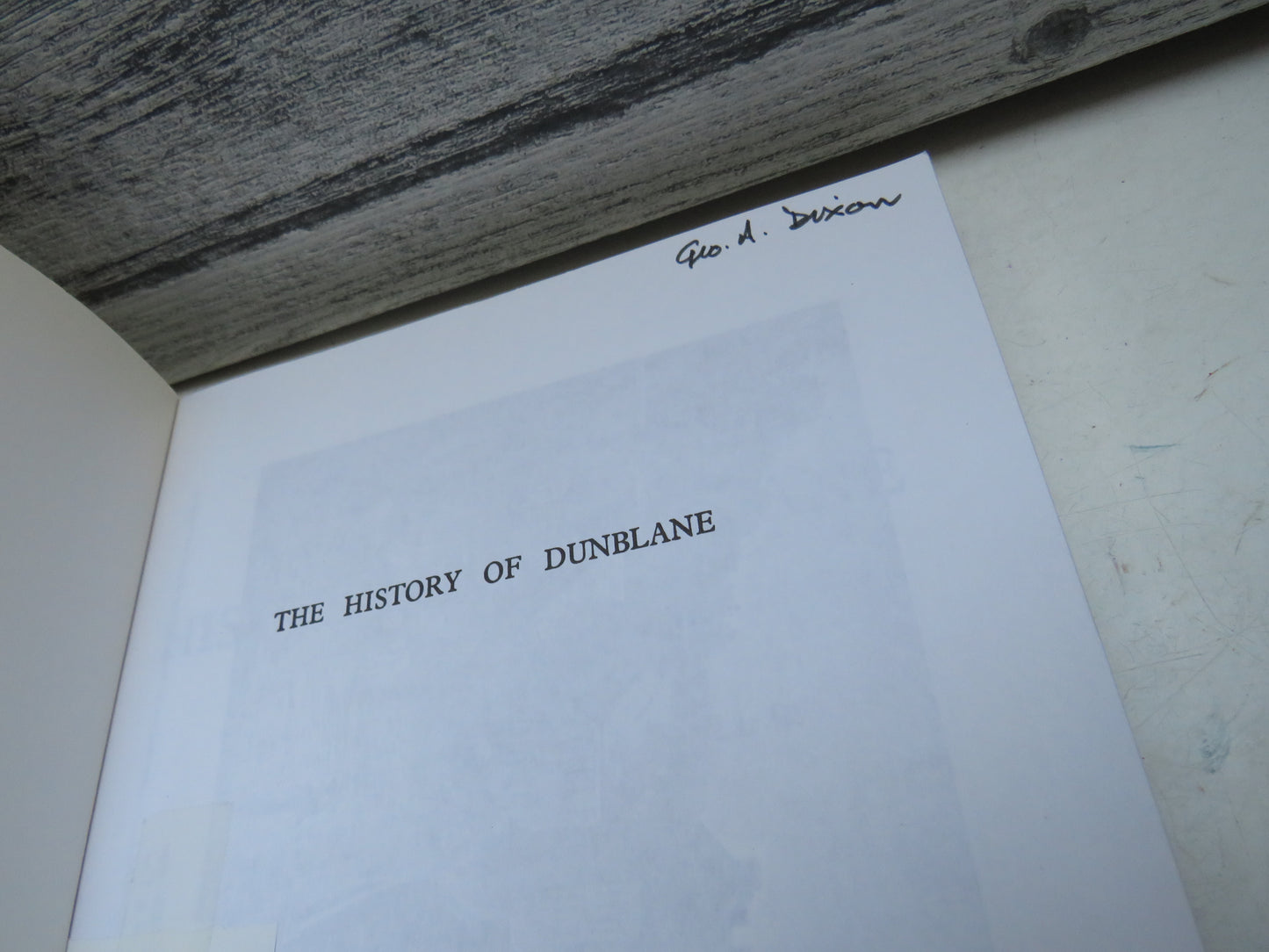 The History of Dunblane By Alexander B. Barty 1994