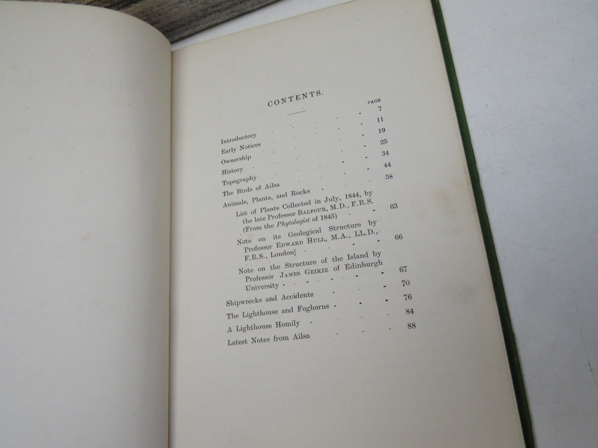 Ailsa Craig: Its History and Natural History By the Rev. R. Lawson 1895