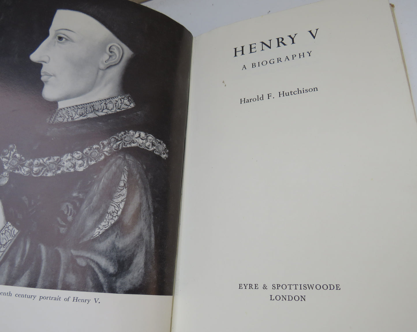 Henry V A Biography By Harold F. Hutchison 1967