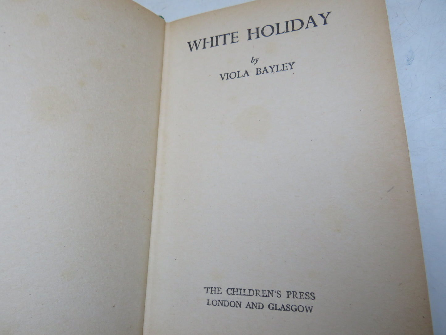 White Holiday By Viola Bayley