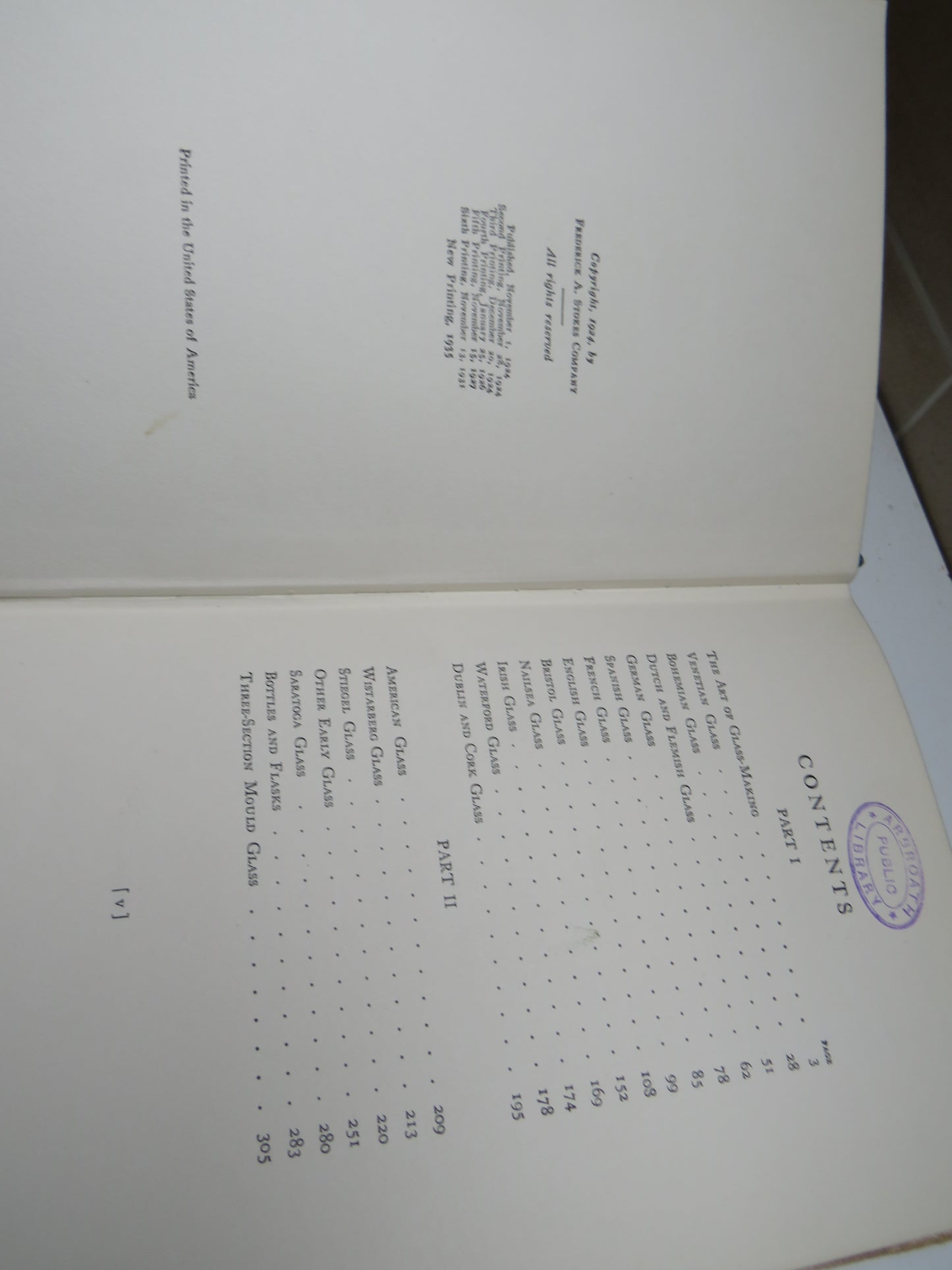 Old Glass European and American By N. Hudson Moore 1935 Antique Book