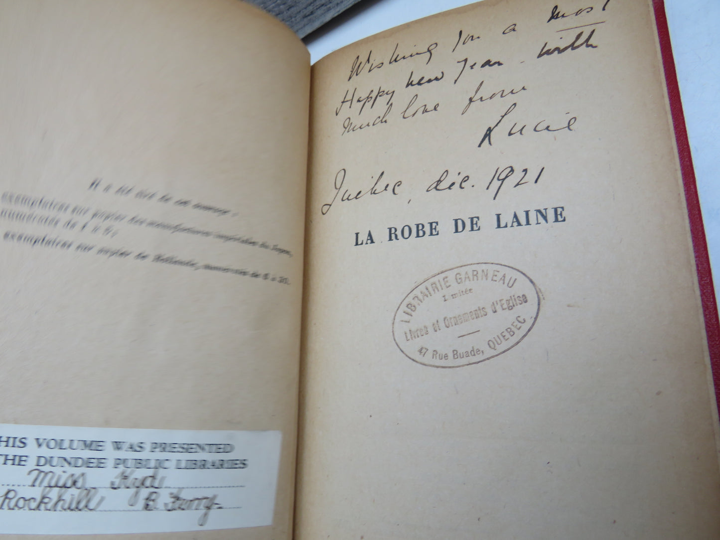 La Robe De Laine By Henry Bordeaux 1910