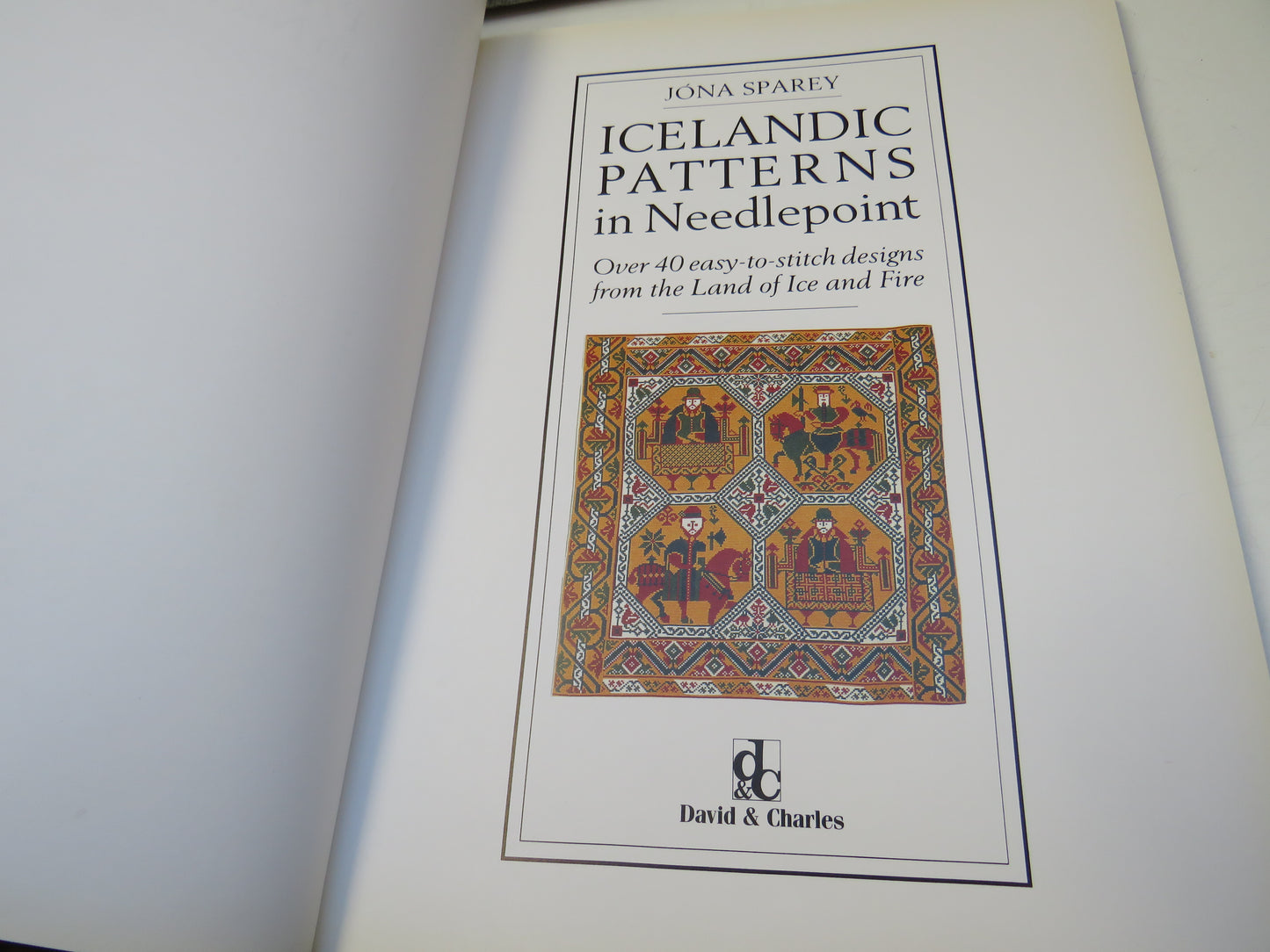 Icelandic Patterns in Needlepoint, Over 40 easy-to-stitch designs from the Land of Ice and Fire, by Jona Sparey, 1993