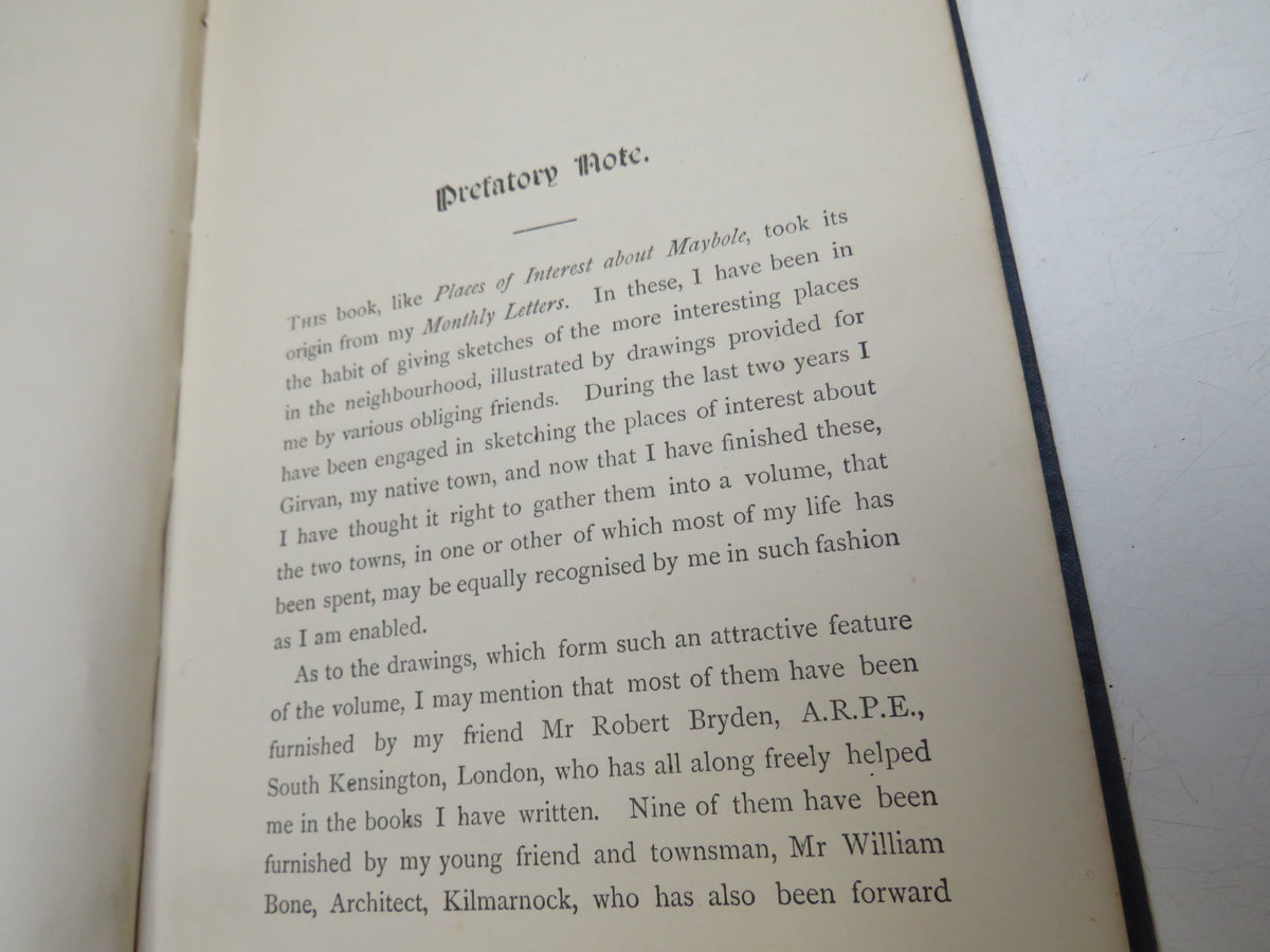 Places of Interest About Girvan With Some Glimpses of Carrick History By Rev R. Lawson 1892