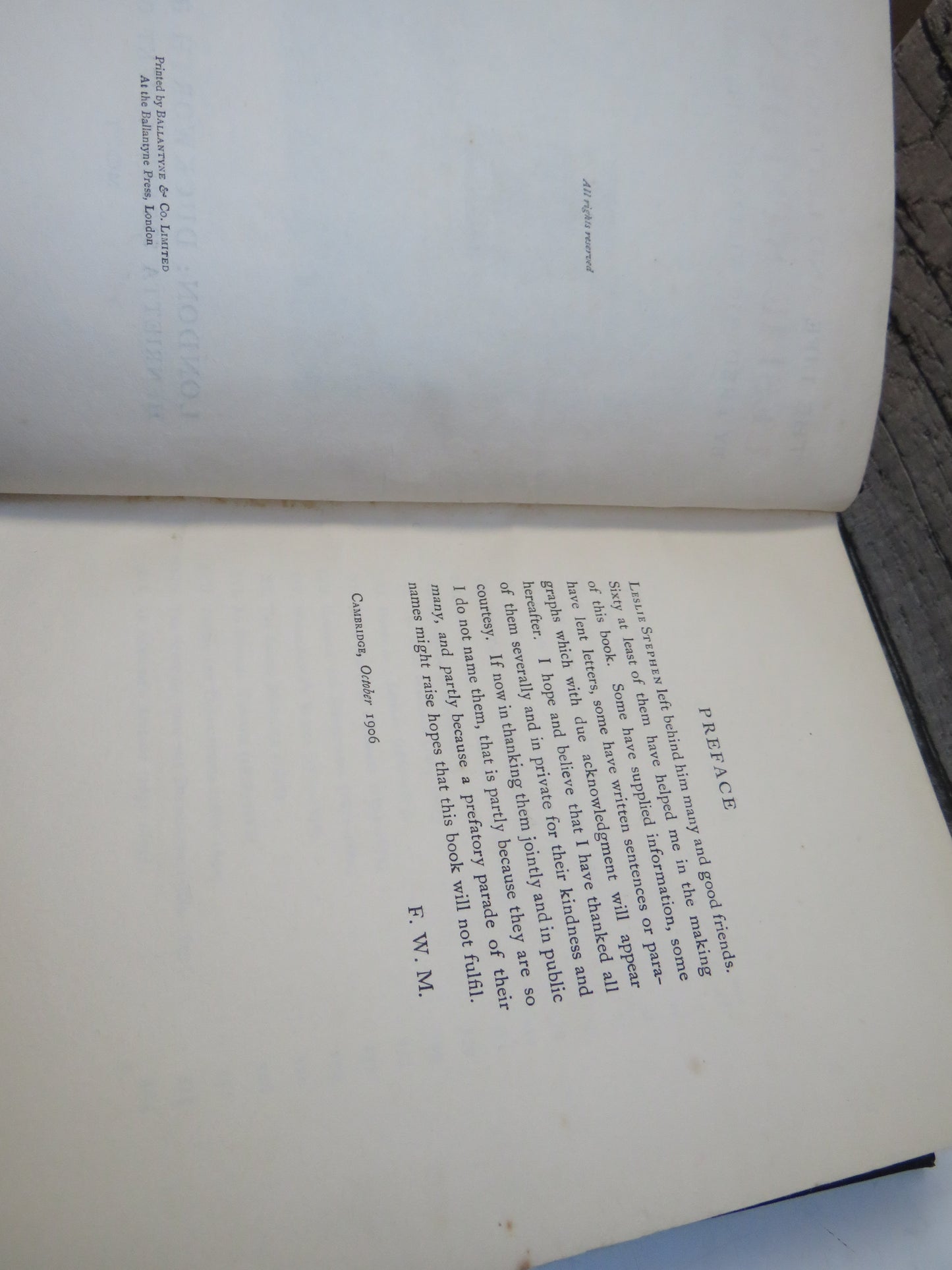 The Life and Letters of Leslie Stephen by Frederic William Maitland, 1906