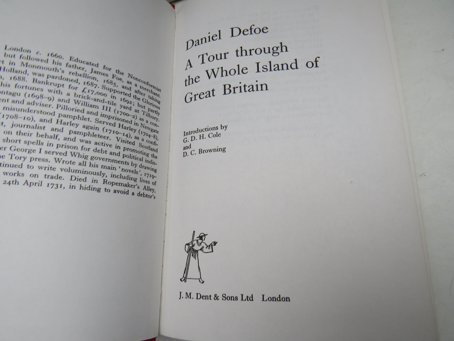 A Tour Through The Whole Island of Great Britain By Daniel Defoe 1974