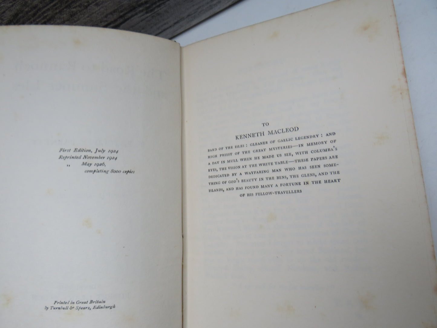 The Road To Rannoch and The Summer Isles By T. Ratcliffe Barnett 1926