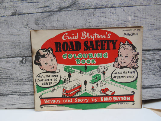Enid Blyton’s Road Safety Colouring Book (Vintage Activity Book, 1960s)