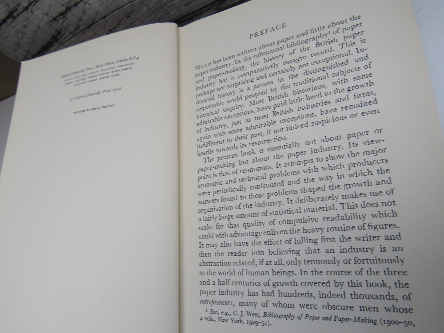 The British Paper Industry 1495-1860 A Study In Industrial Growth By D.C. Coleman 1958