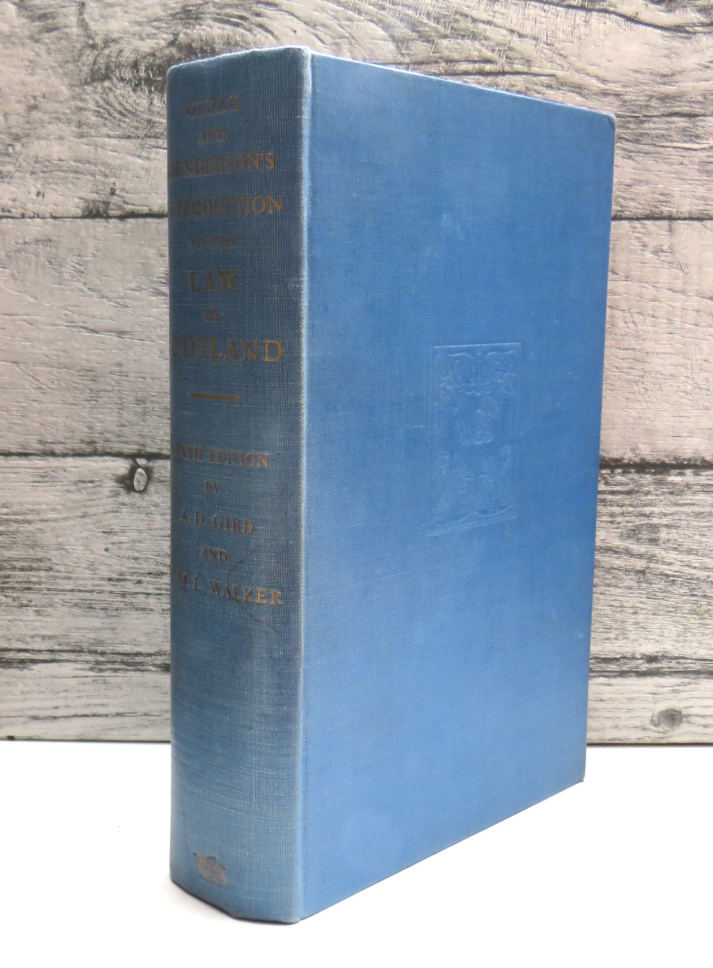 Introduction To The Law of Scotland By The Late W. M. Gloag and R. Candlish Henderson 1956