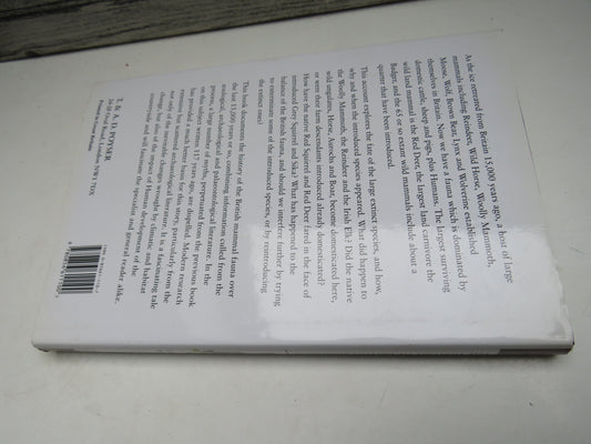 The History of British Mammals By Derek Yalden Illustrated By Priscilla Barrett and the Author 1999