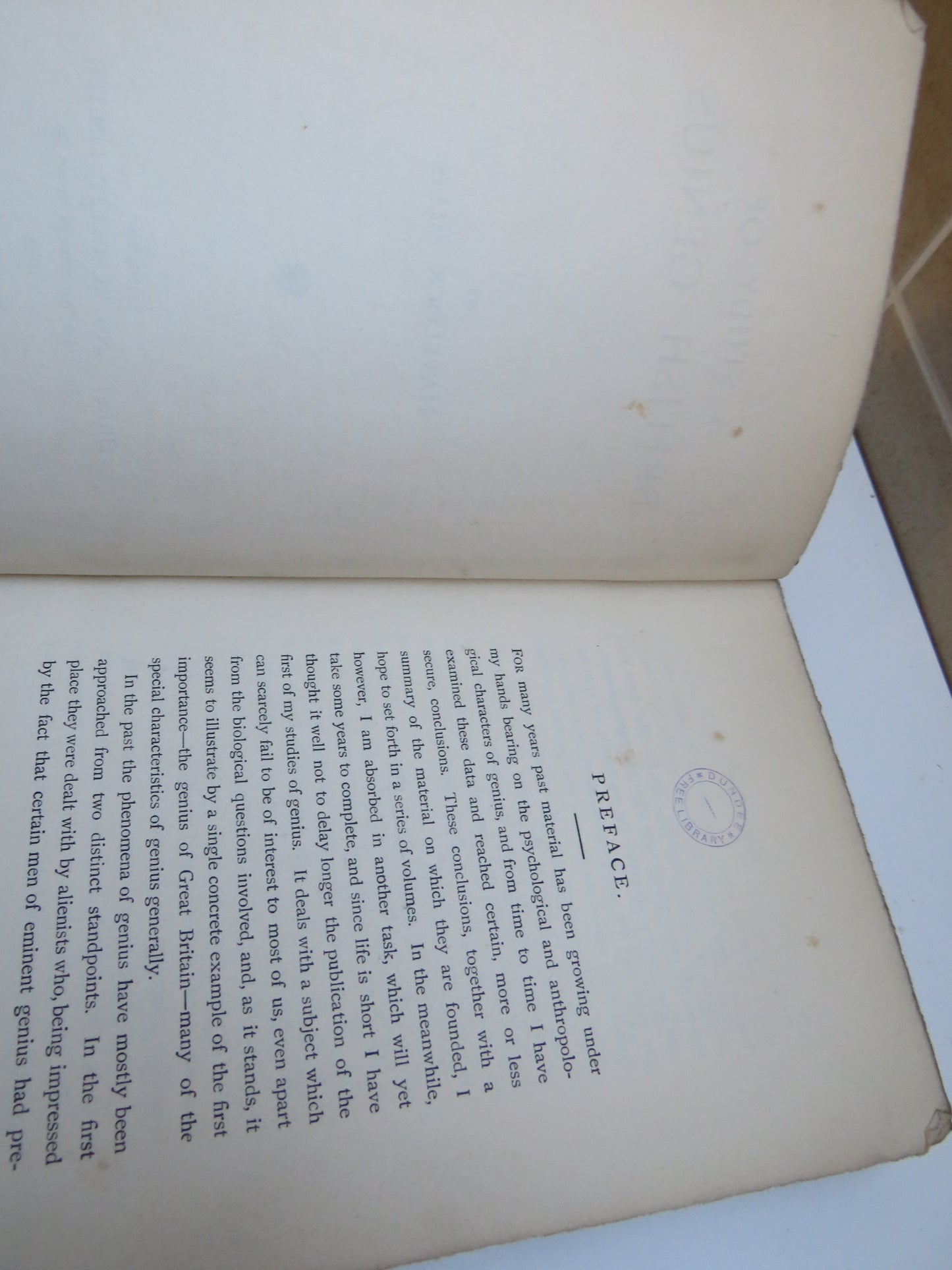 A Study of British Genius By Havelock Ellis 1904