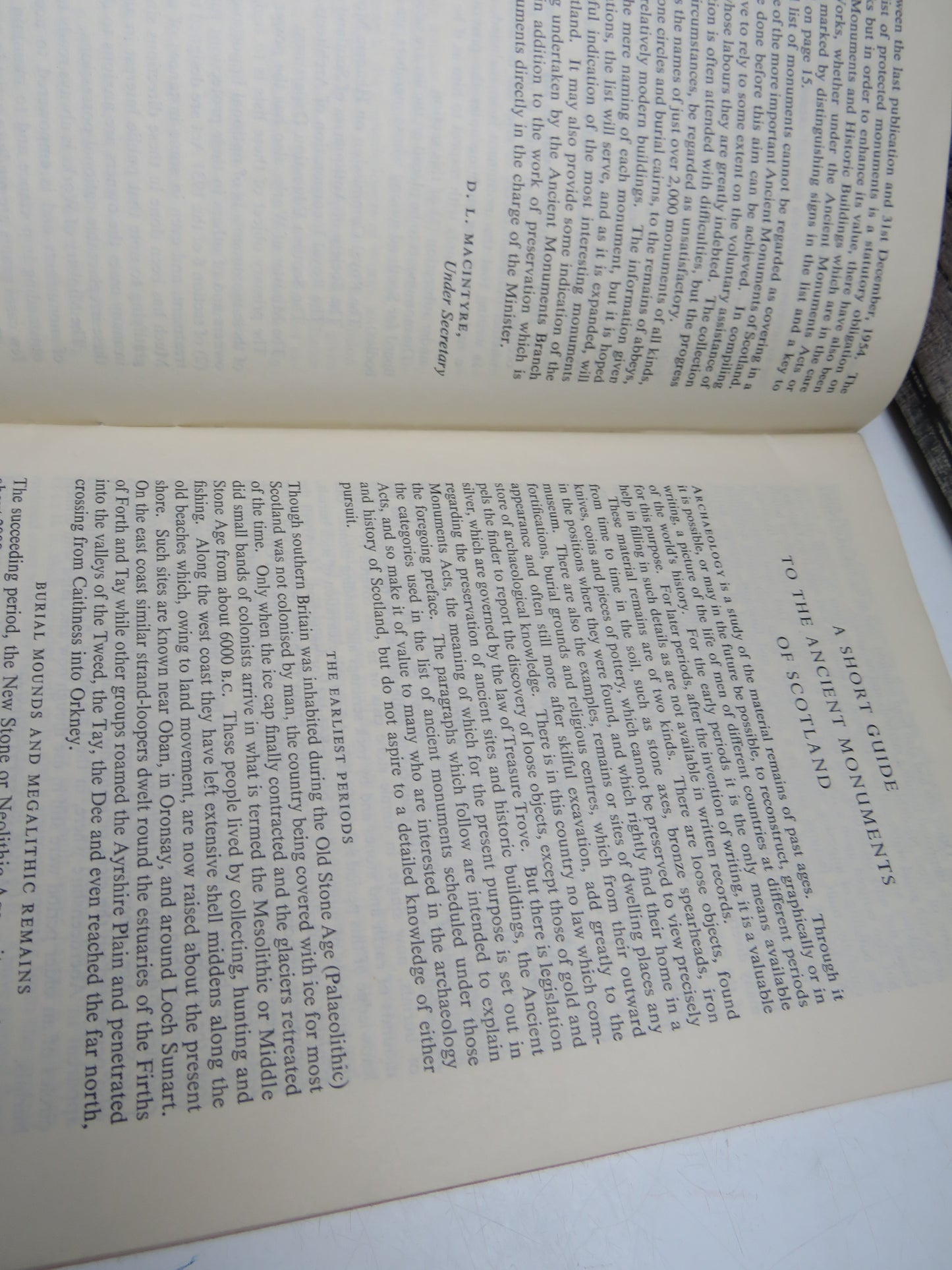 List of Ancient Monuments In Scotland With An Introductory Note 1958