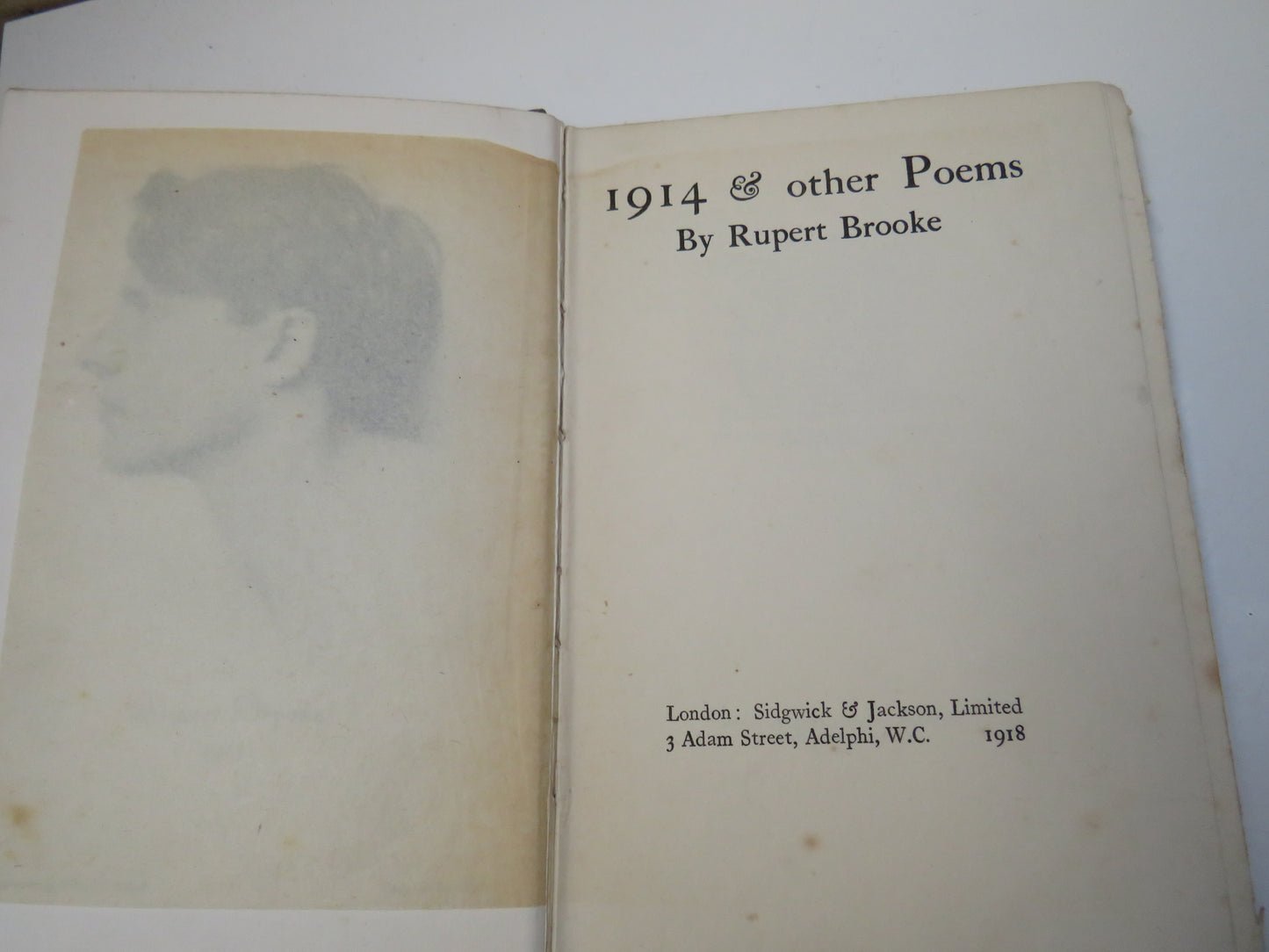 1914 & Other Poems By Rupert Brooke 1918