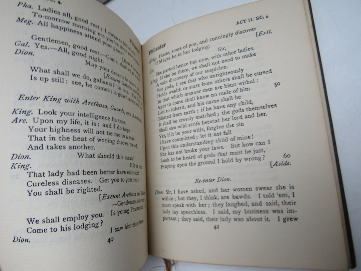 Philaster or Love Lies A-Bleeding A Play Written By Francis Beaumont and John Fletcher 1923