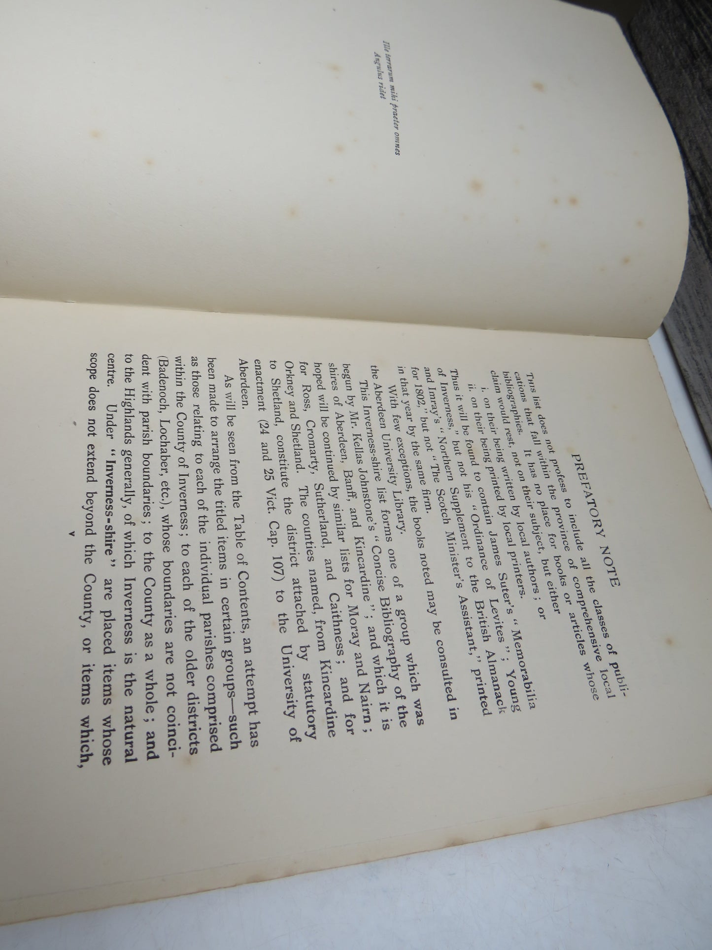 A Concise Bibliography Of The Printed & Ms. Material On The History, Topography & Institutions of the Burgh Parish and Shire of Inverness By P.J. Anderson 1917