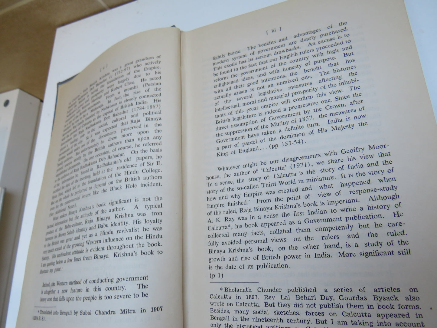 The Early History and Growth of Calcutta By Raja Binaya Krishna Deb 1977