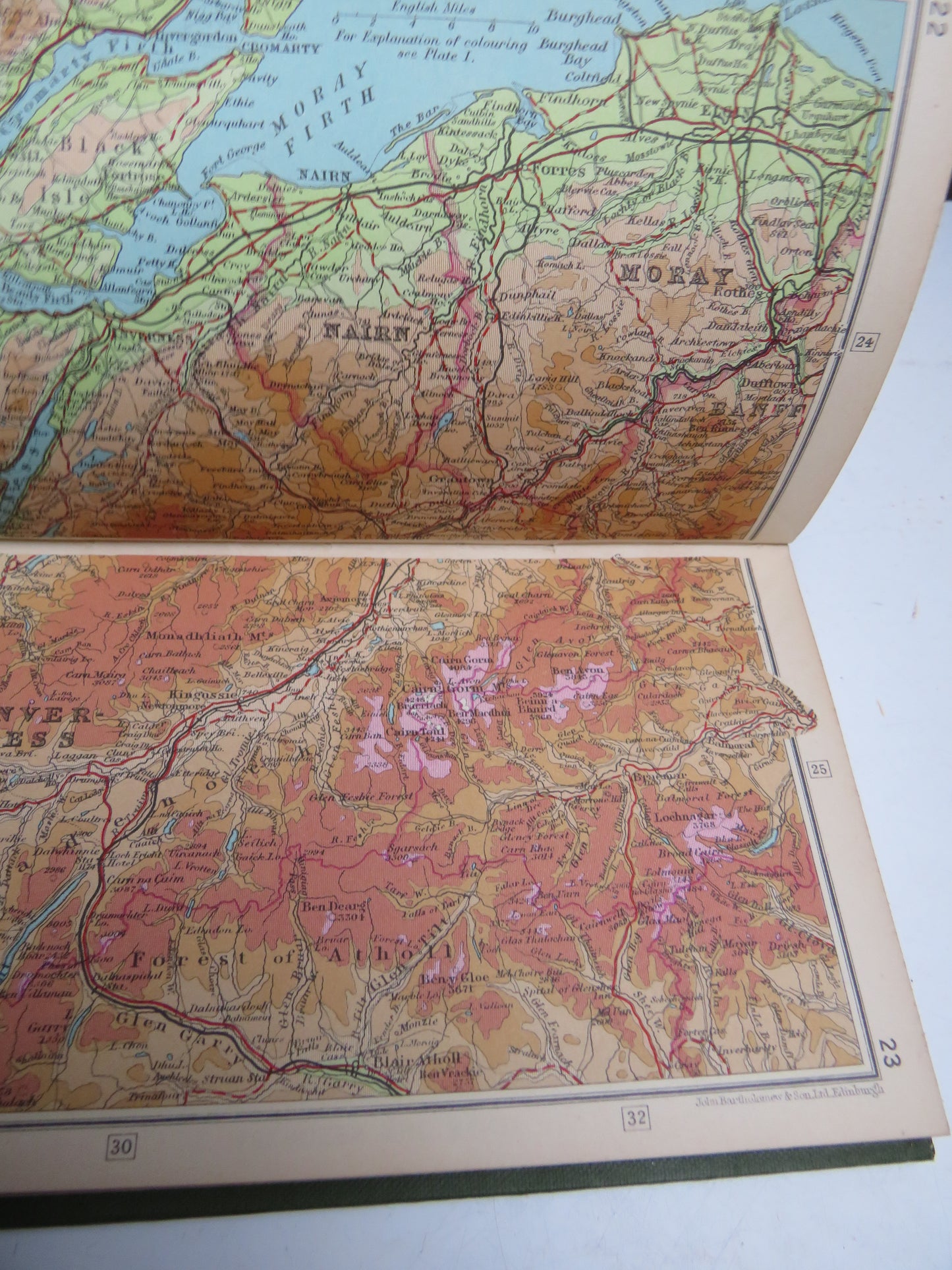 The British Isles Pocket Atlas For Touring 14th Edition By John Bartholomew 1952