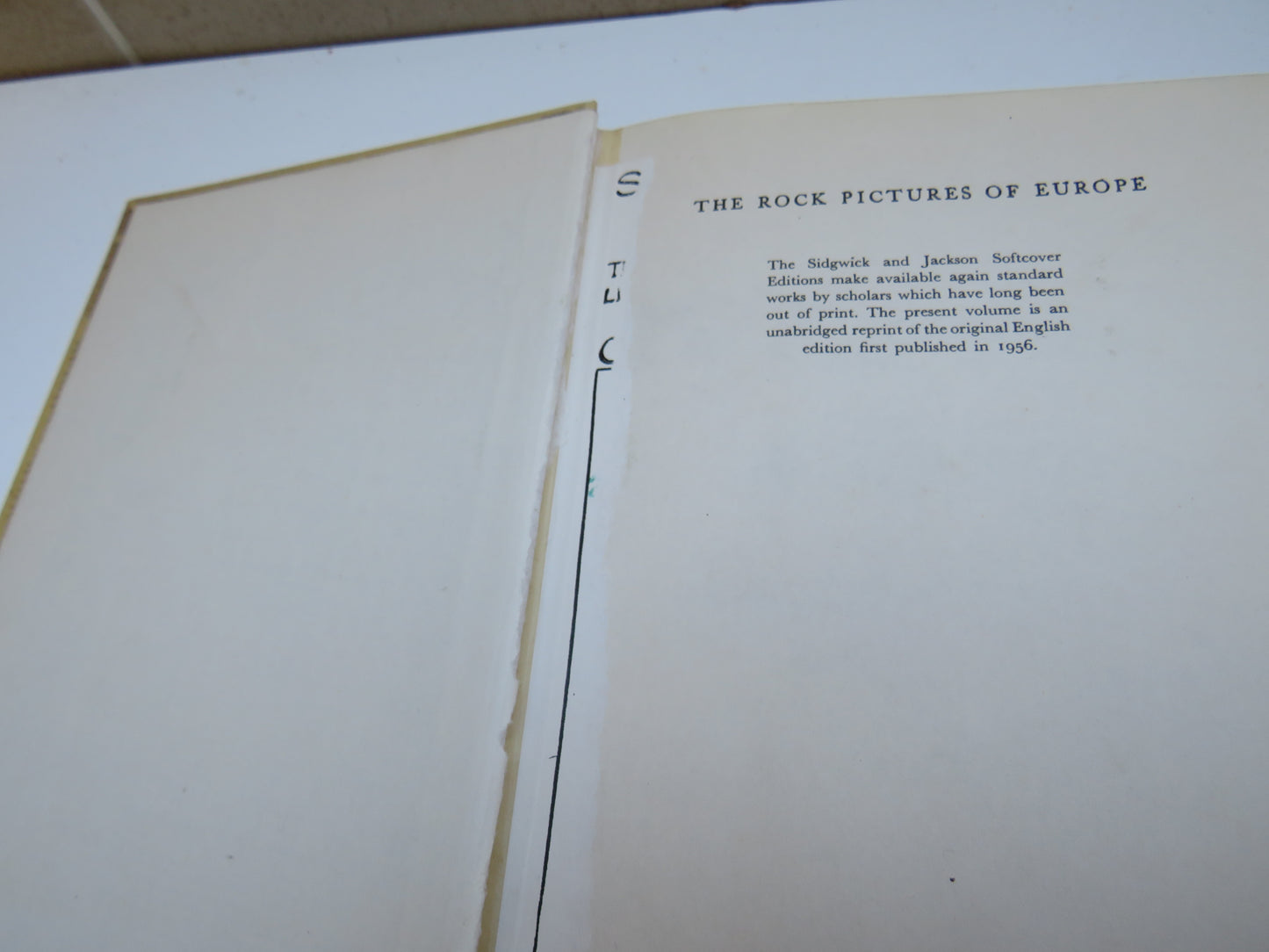 The Rock Pictures of Europe By Herbert Kuhn Translated From German by Alan Houghton Brodrick 1966