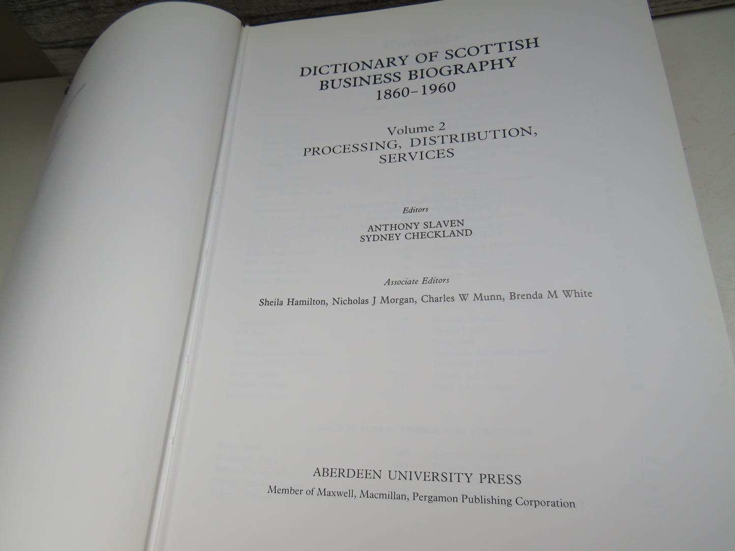 Dictionary of Scottish Business Biography 1860-1960 Volume I & II 1986, 1990
