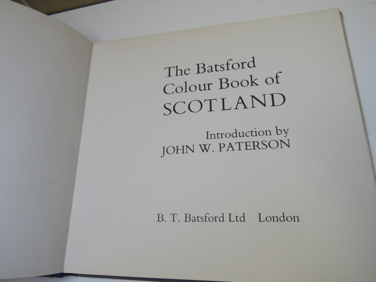 The Batsford Colour Books of Scotland By John W. Paterson 1965