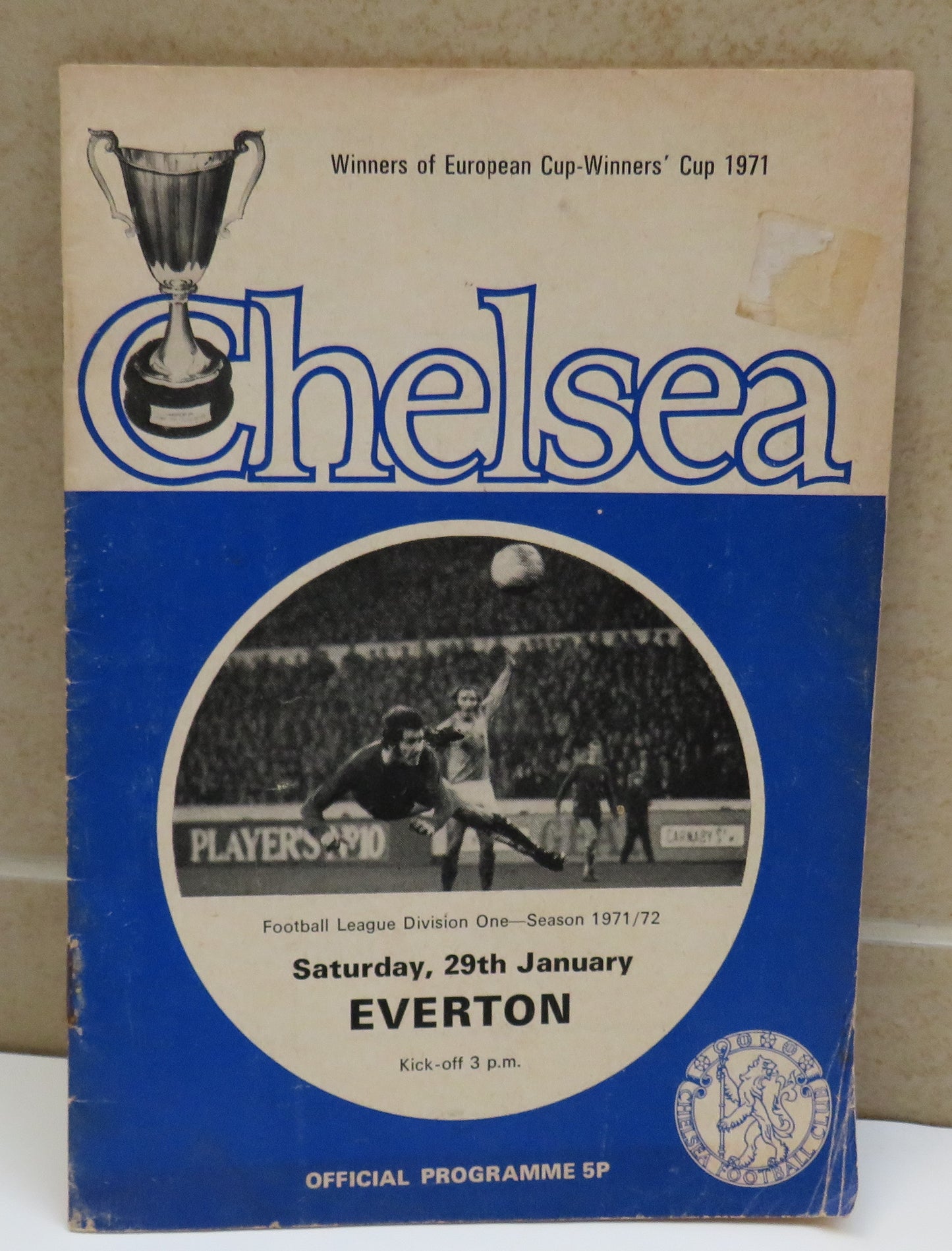 Chelsea V Everton Official Programme Football League Division One 1971/72