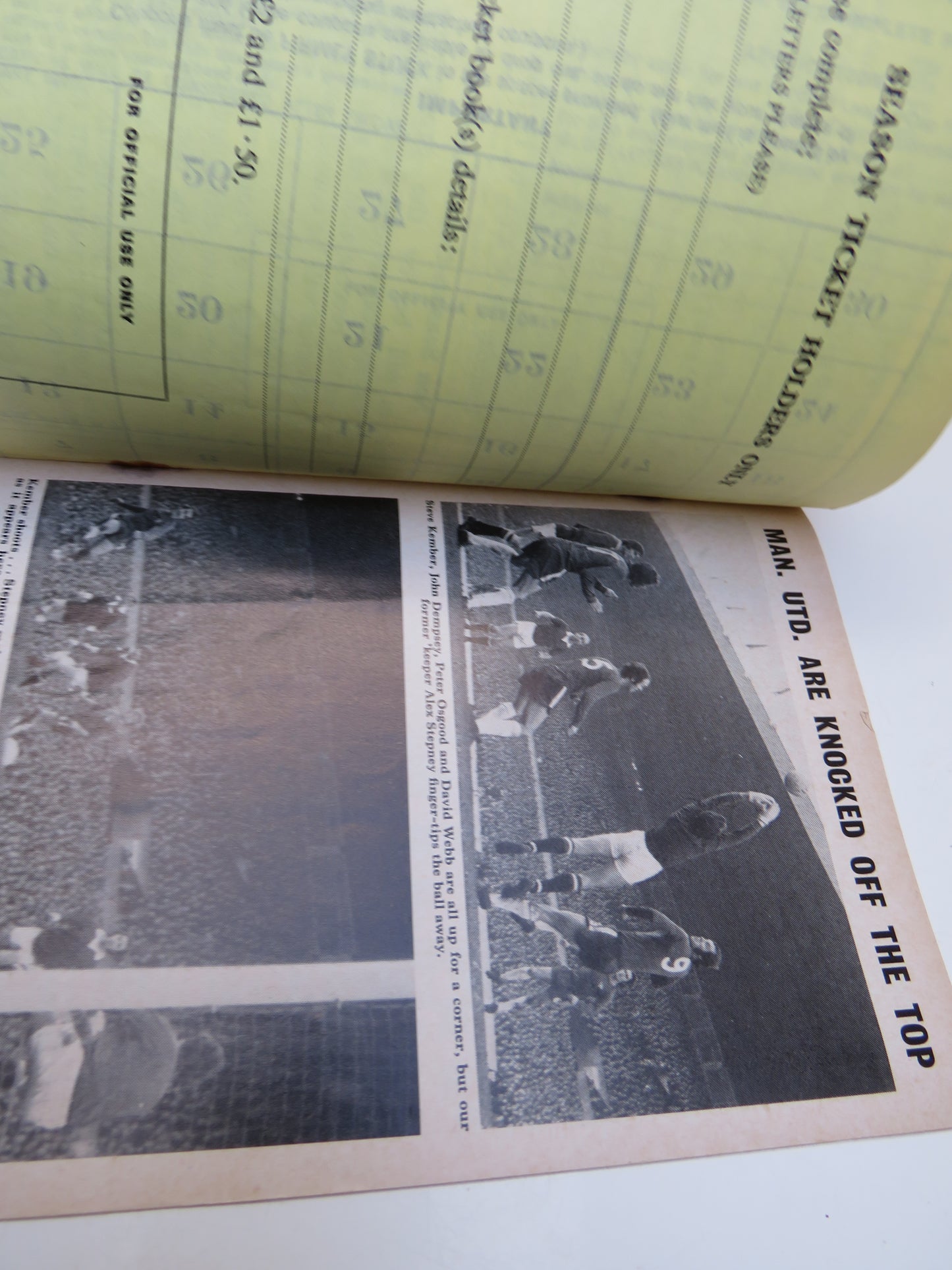 Chelsea V Everton Official Programme Football League Division One 1971/72