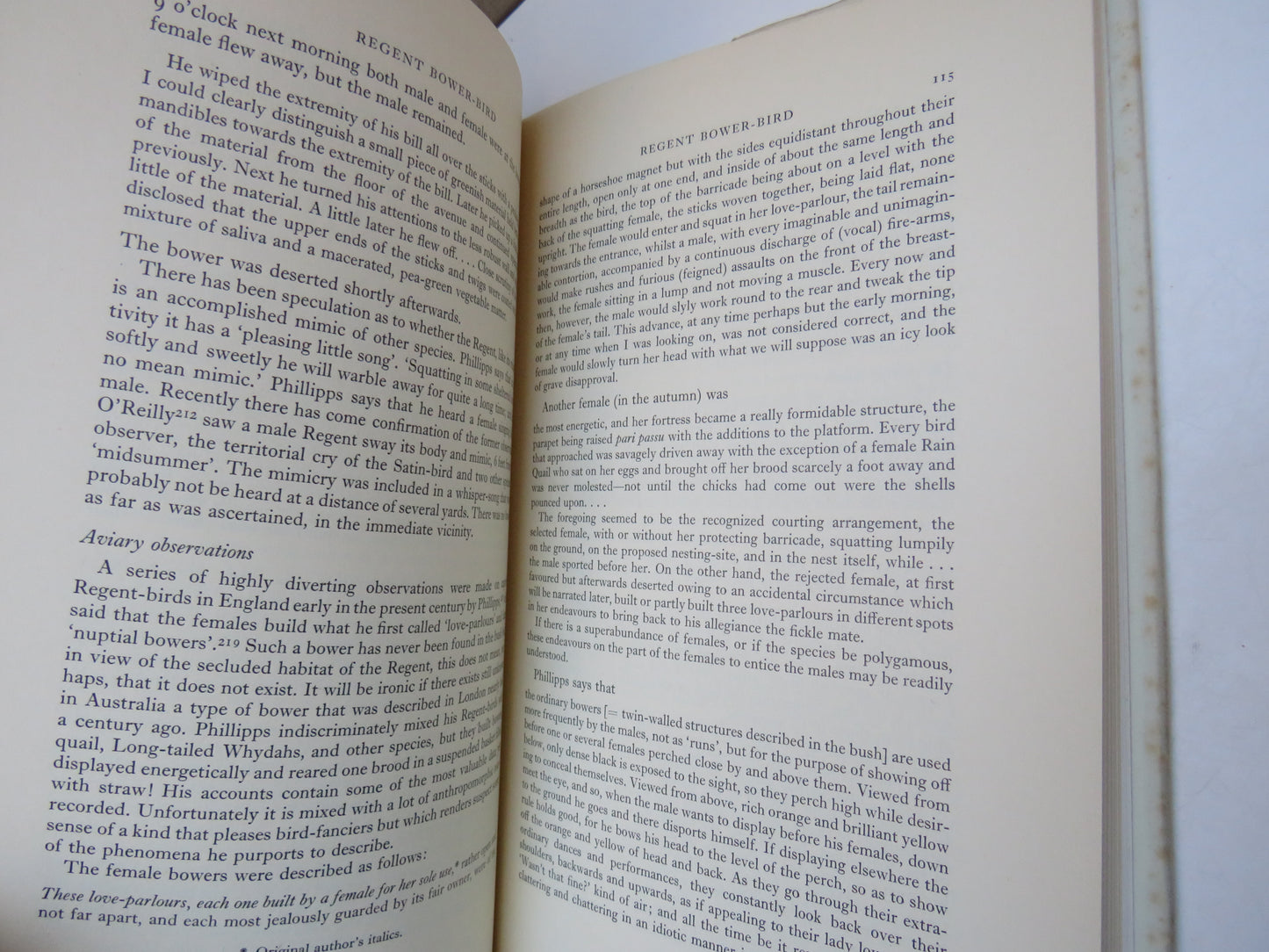 Bower-Birds Their Displays and Breeding Cycles A Preliminary Statement By A.J. Marshall 1954