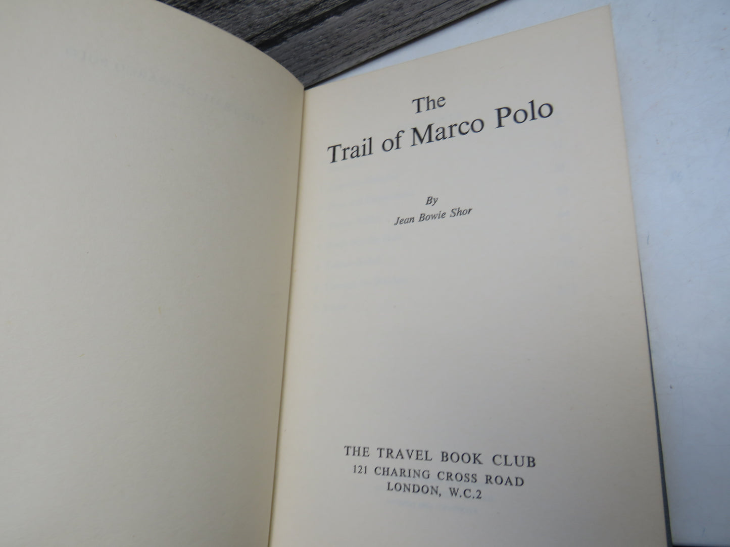 The Trail of Marco Polo By Jean Bowie Shor
