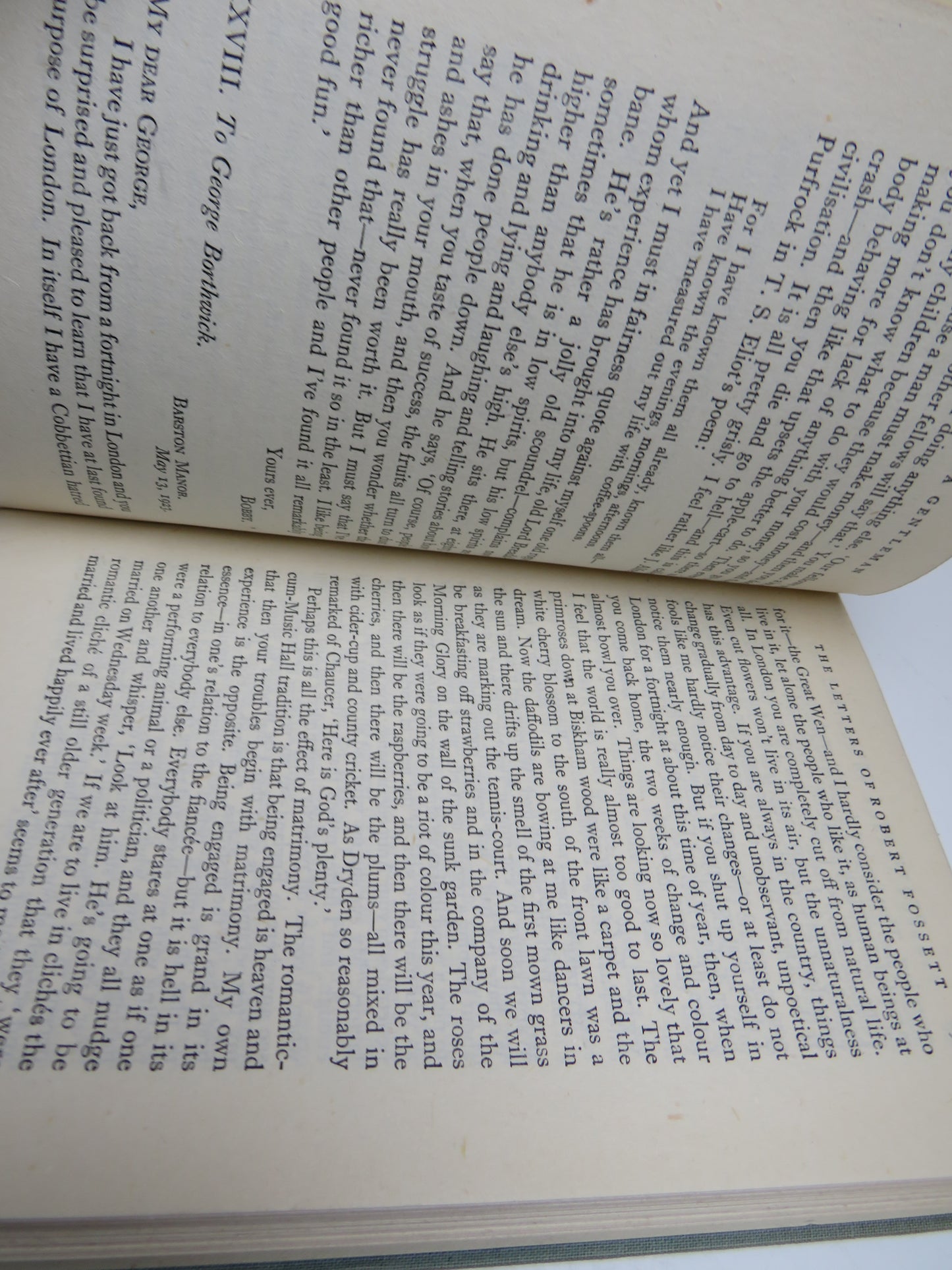 Death of A Gentleman The Letters Of Robert Fossett By Christopher Hollis 1945