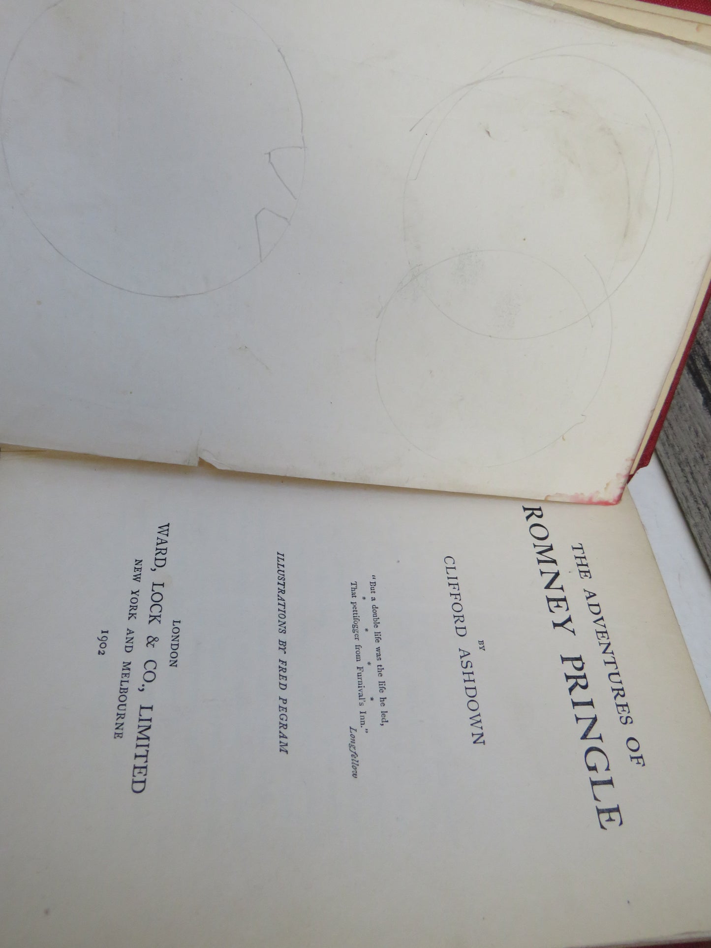 The Adventures of Romney Pringle By Clifford Ashdown 1902 1st Edition Rare Book