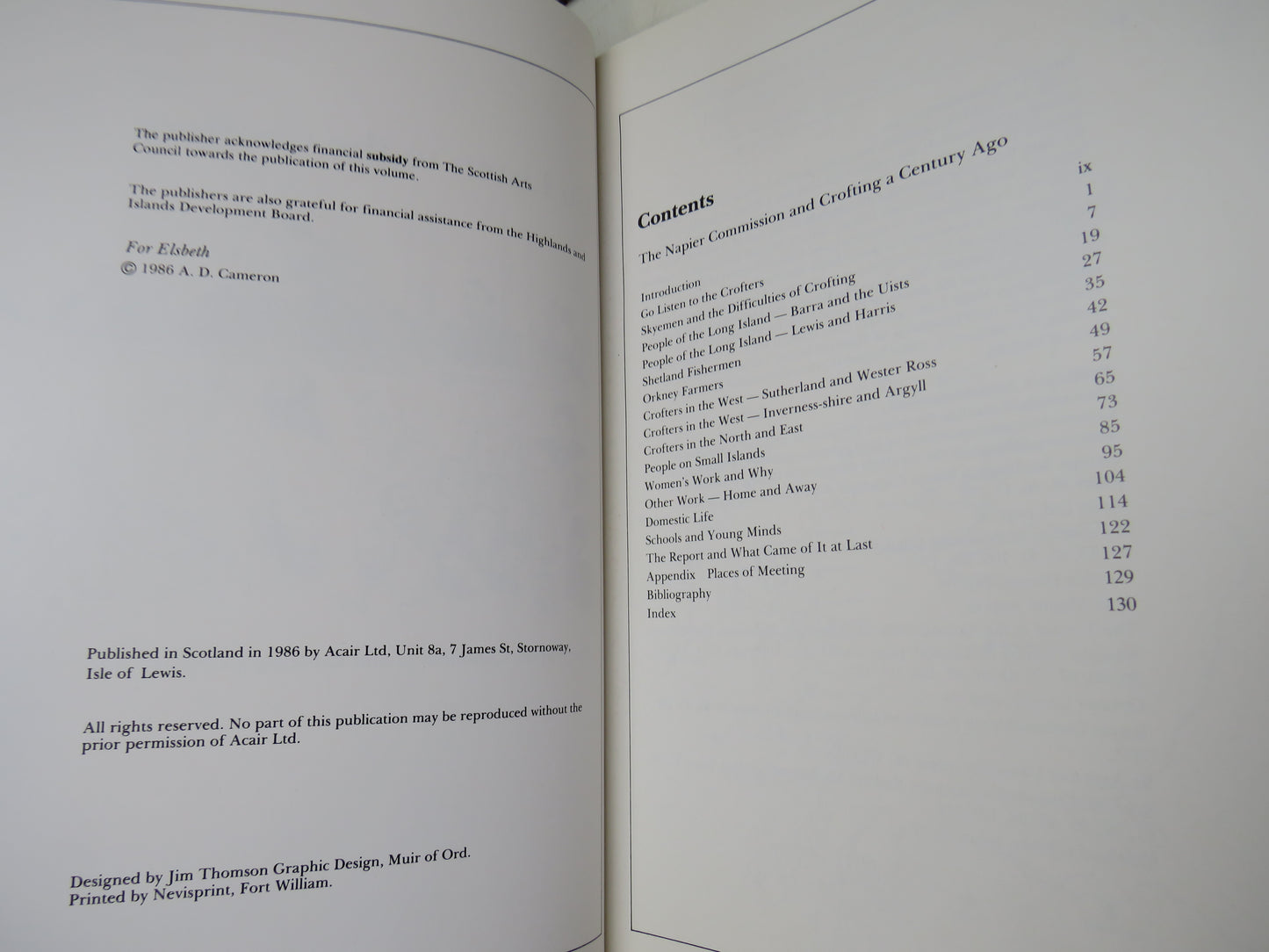 Go Listen To The Crofters By A. D. Cameron The Napier Commission and Crofting a Century Ago