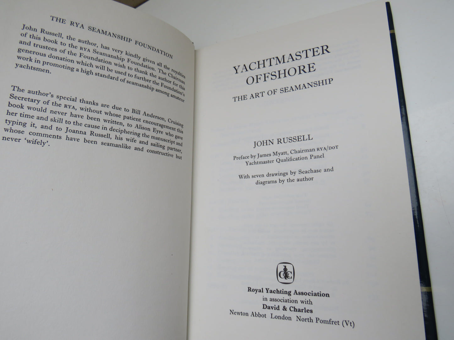 Yachtmaster Offshore The Art of Seamanship by John Russell 1983