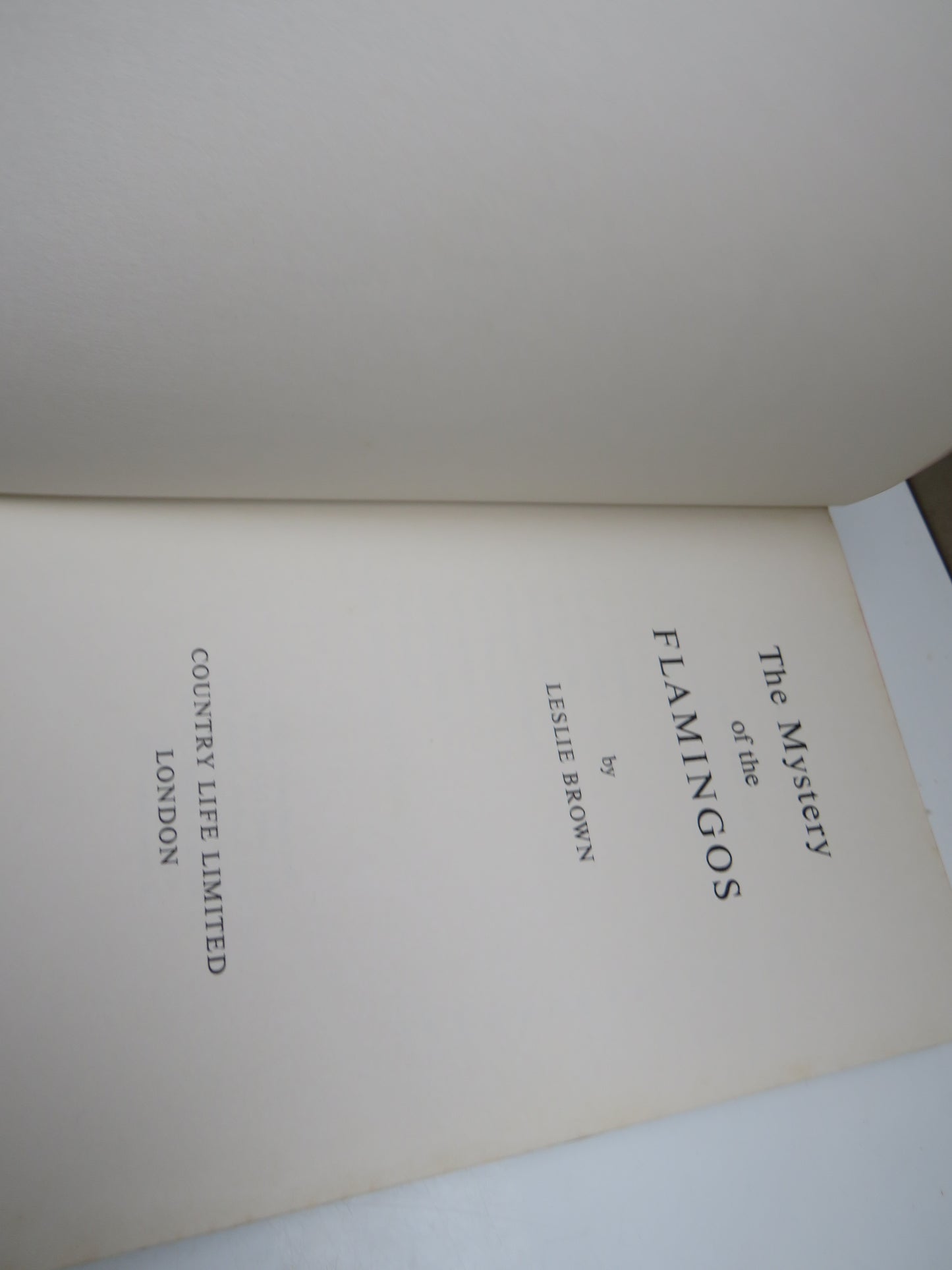 The Mystery of the Flamingos by Leslie Brown 1959 1st Edition