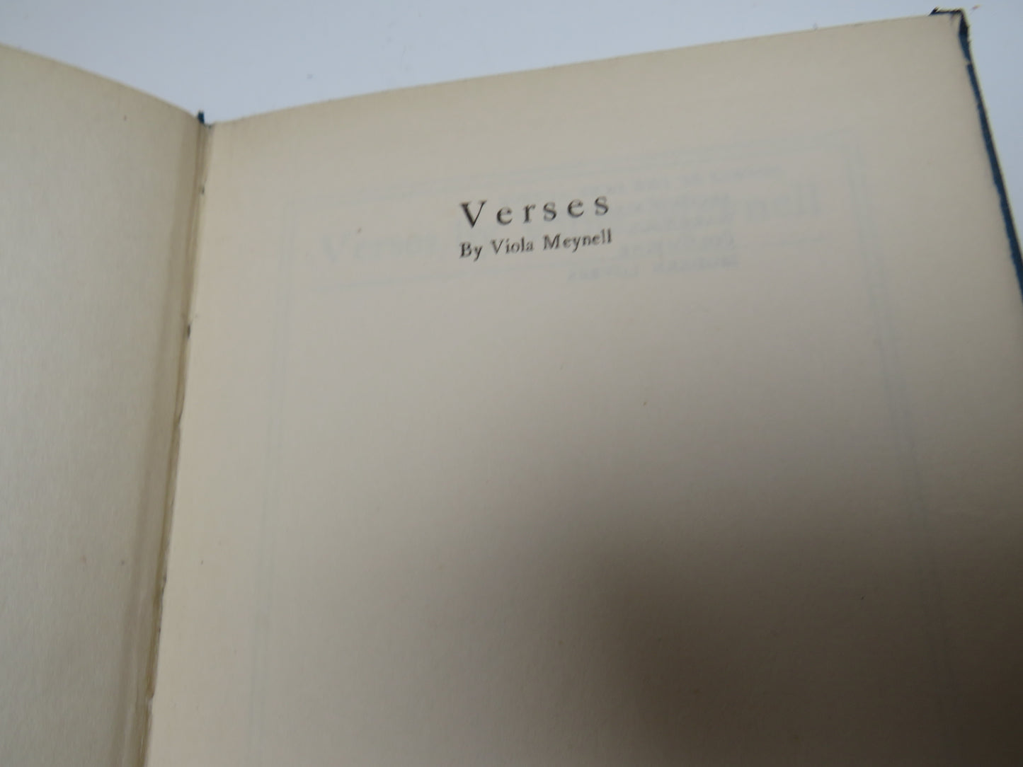 Verses By Viola Meynell 1919 1st Edition