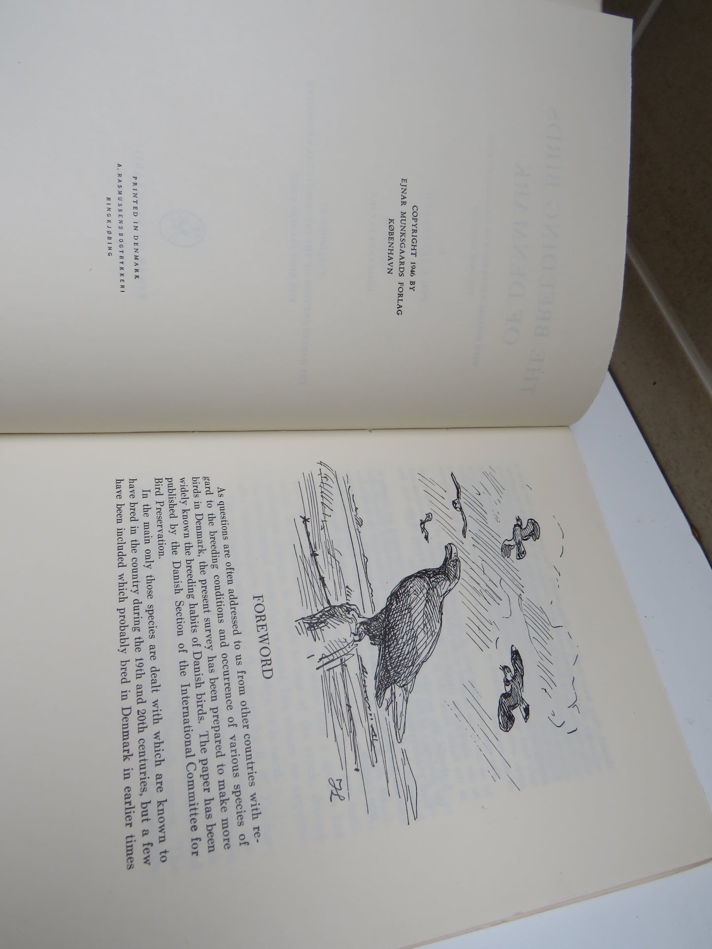 The Breeding Birds of Denmark With Special Reference To Changes During The Last Century by Poul Jespersen 1946