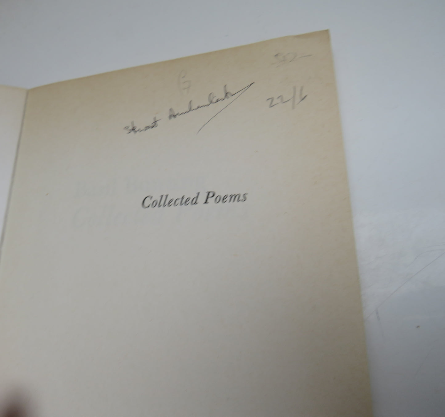 Basil Bunting Collected Poems 1978