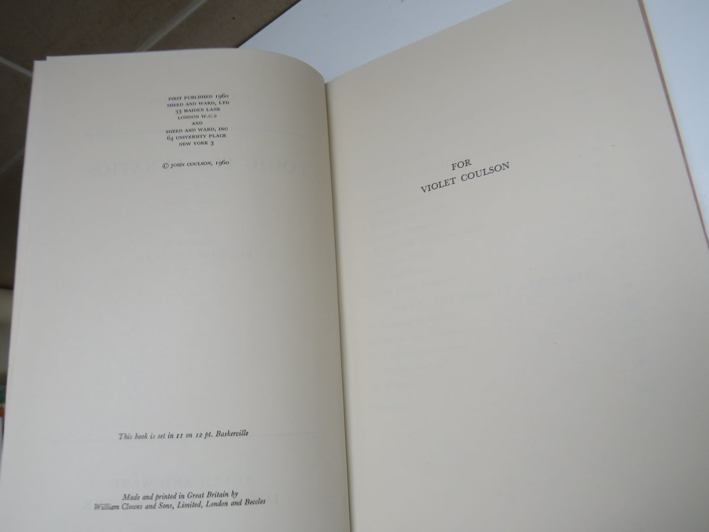 Logic For Lunatics a Fabulous Primer by John Coulson 1960