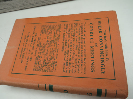 Speeches & Toasts and the Chairman's Guide by Leslie F. Stemp & Frank Shackleton (Public Speaking & Event Guide)