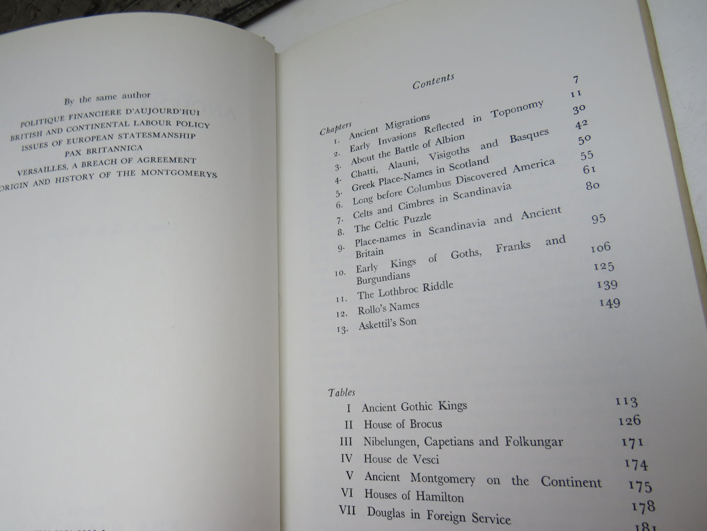 Ancient Migrations and Royal Houses By Count B. G. De Montgomery 1968