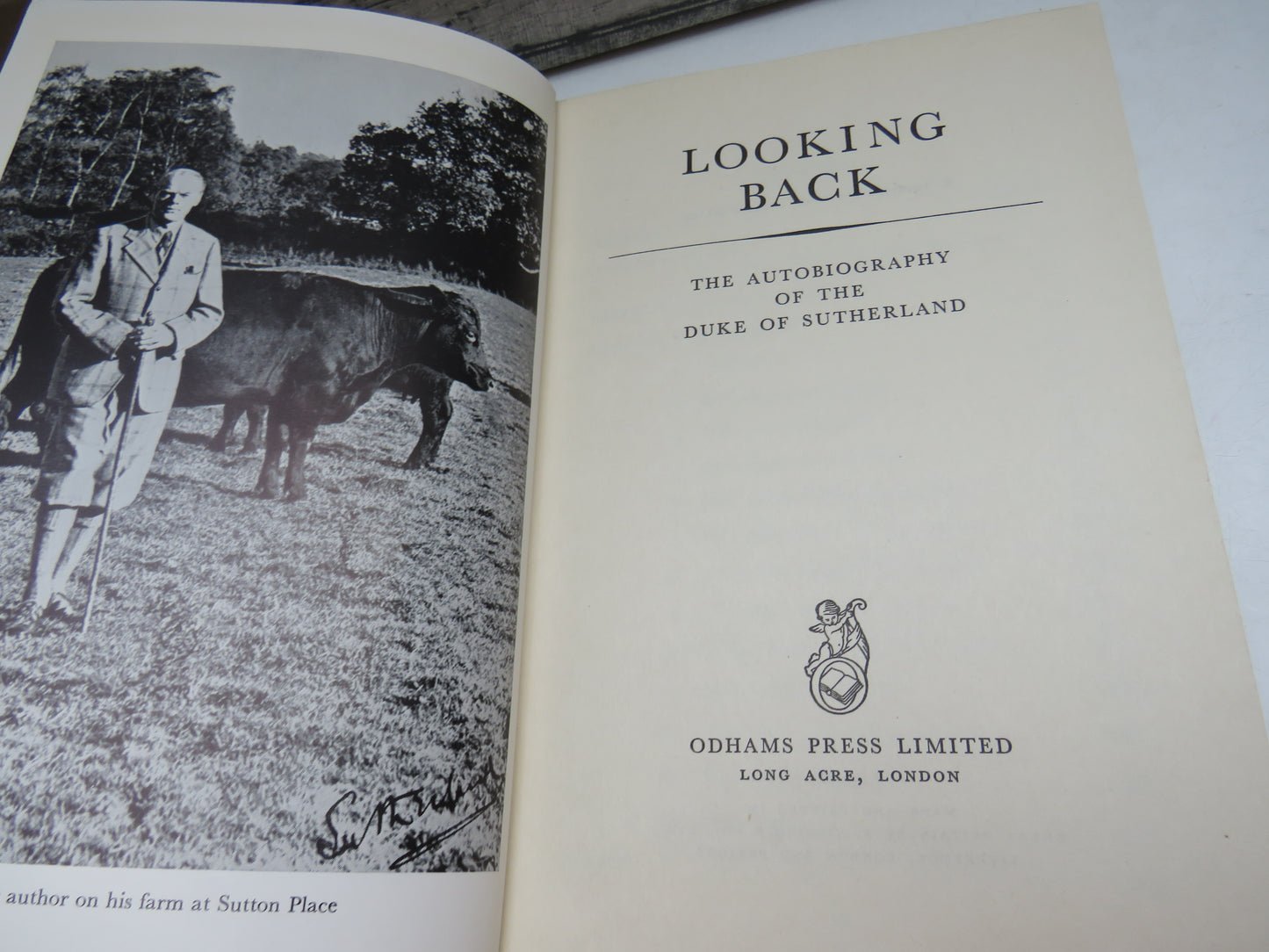 Looking Back The Autobiography of The Duke of Sutherland 1957