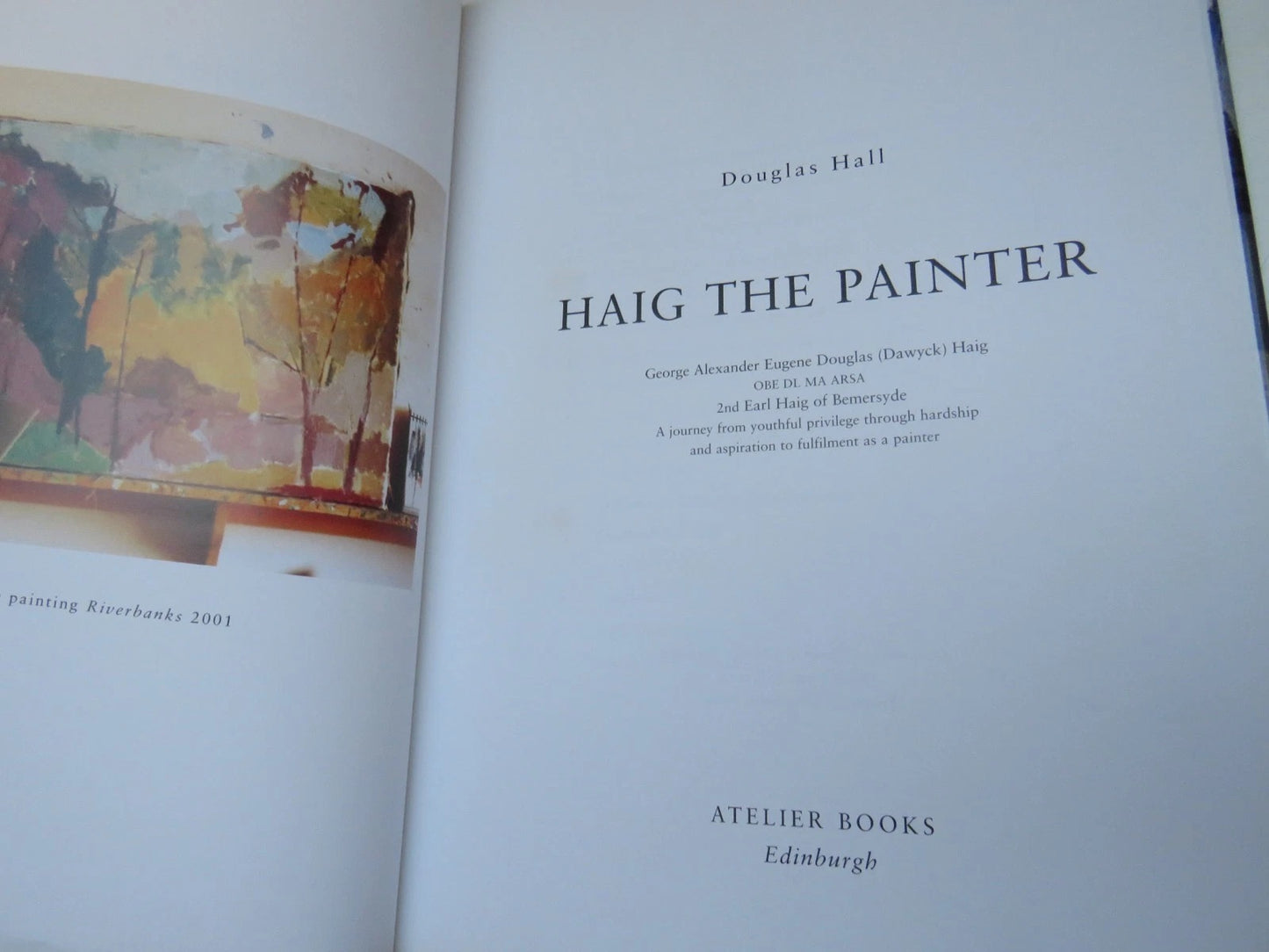 Haig The Painter by Douglas Hall, Book Image 3