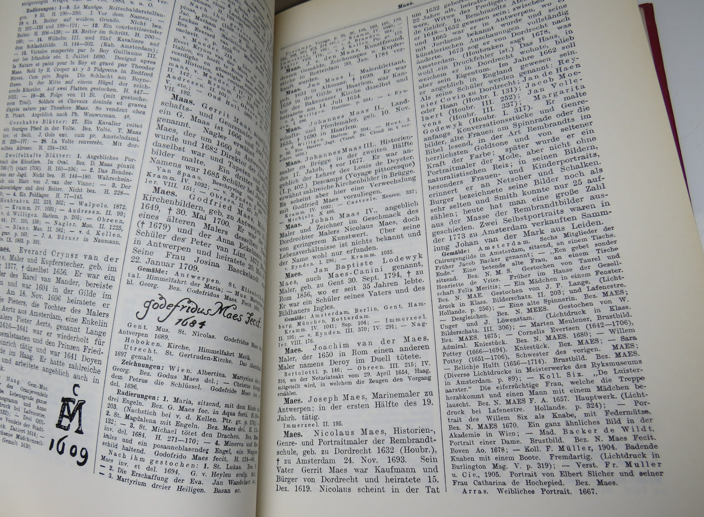 Niederlandisches Kunstler-Lexikon Von Dr Alfred Von Wurzbach L-Z- Dutch Book